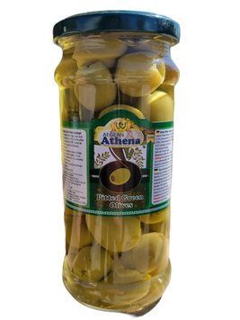 Оливки зелені без кісточок Athena 370/180 гр 677467687 фото