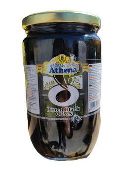 Чорні оливки без кісточок Athena 700/360 г 6355246431 фото