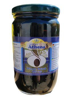 Чорні оливки з кісточками Athena 700/400 г 53555874 фото