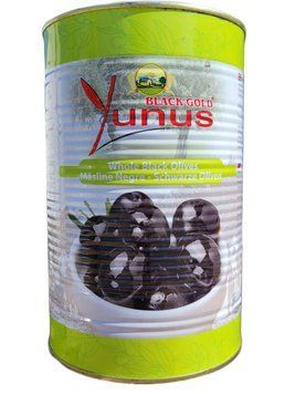 Чорні оливки гіганти з кісткою Yunus Black Giant Olives 4300/2500 гр 32432567 фото