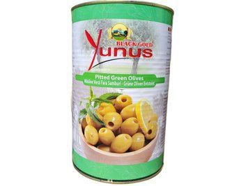 Оливки зелені гіганти без кісточки Yunus 4250/2000 гр 8578574 фото