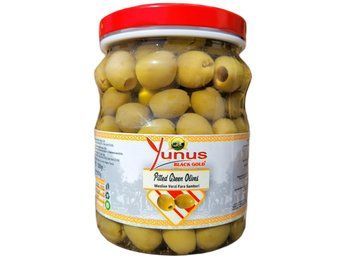 Оливки зелені без кісточок Yunus 1200/600 гр 46736543 фото
