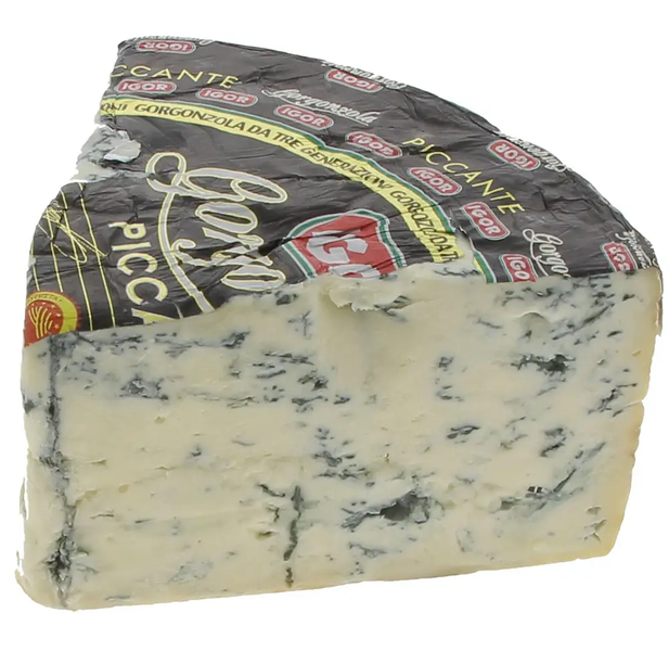 Сир горгонзола пікантна Ігор Igor Nero DOP Gorgonzola Picante Італія 56% вага ~ 1,5 кг  995007009 фото