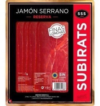 Хамон слайсами Субіратс Серрано Subirats Jamon Serrano Reserva 250 г 997473325 фото