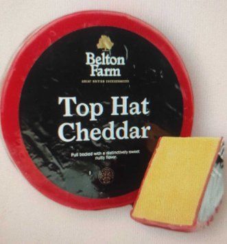 Англійський сир чеддер Belton Farm Top Hat Red Wax Cheddar, Великобританія 00-00001428 фото